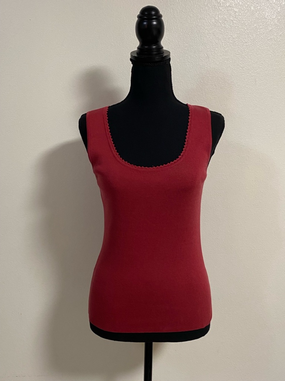 Ann Taylor Cardigan Set Women's Size XS Red Knit Cardigan & Tank Set Silk Blend - Picture 12 of 16
